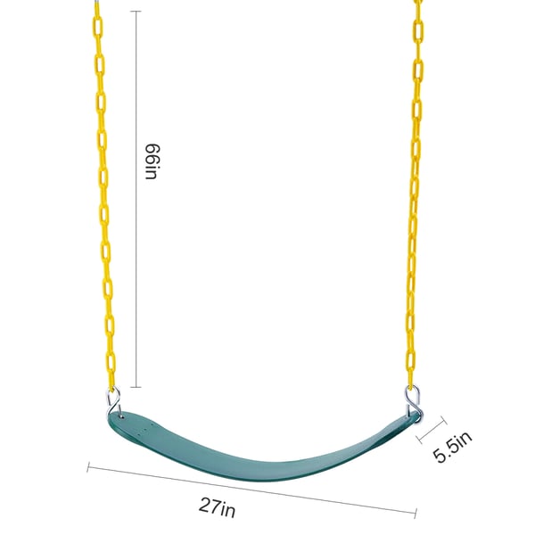 Keinutuoli-istuin, 2 kpl, 66.5x14x1.2 cm, vihreä, EVA-materiaali