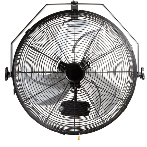 Vægventilator, 57 cm, Sort, Vandtæt, Metal Vægventilator, 57 cm, Sort, Vandtæt, Metal