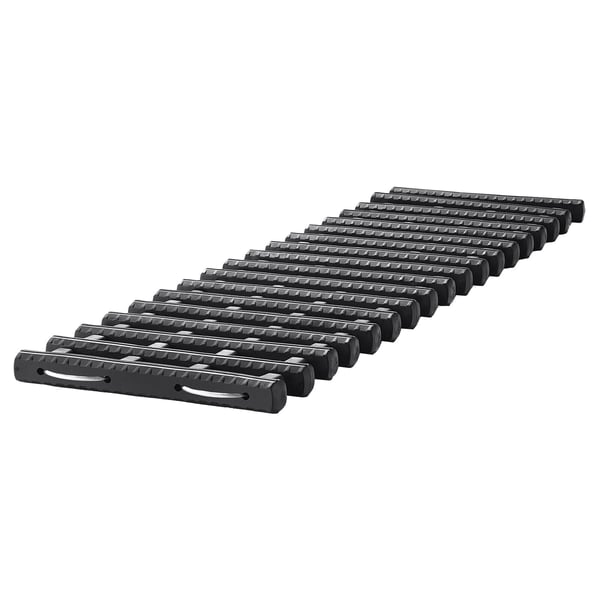Vetolevyt, 78,5x21,7x2,5 cm, musta, TPR-materiaali