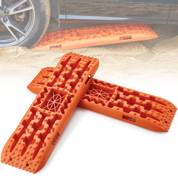 Traktionsplader, 104x28.3x6.8 cm, Orange, PP-materiale