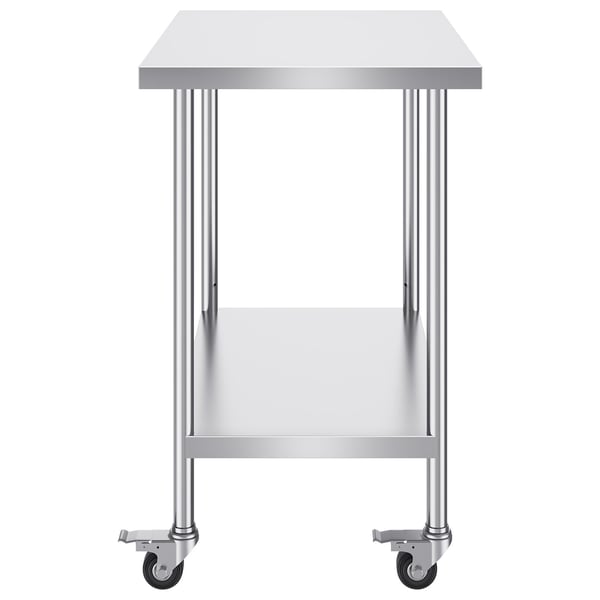 Arbetsbord, 61x91,4x95,5 cm, Silver, Rostfritt stål