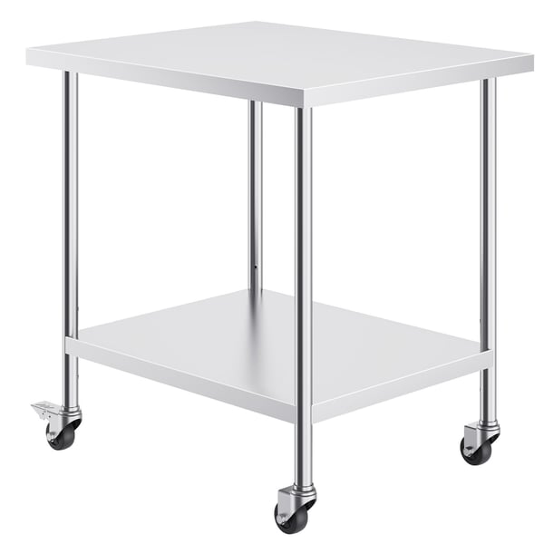 Arbetsbord, 76,2x45,7x95,5 cm, Silver, Rostfritt stål
