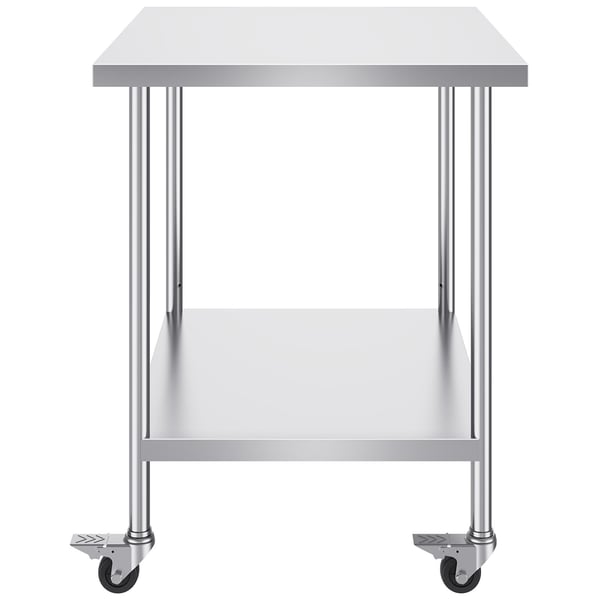 Arbetsbord, 76,2x45,7x95,5 cm, Silver, Rostfritt stål