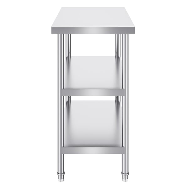 Ruokavalmistelupöytä, 45,7x91,4 cm, ruostumaton teräs Ruokavalmistelupöytä, 45,7x91,4 cm, ruostumaton teräs