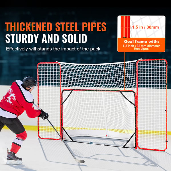 Hockeymål, 310x64x183 cm, Stål