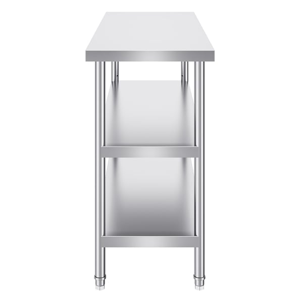 Työpöytä, 45.7x121.9 cm, ruostumaton teräs Työpöytä, 45.7x121.9 cm, ruostumaton teräs