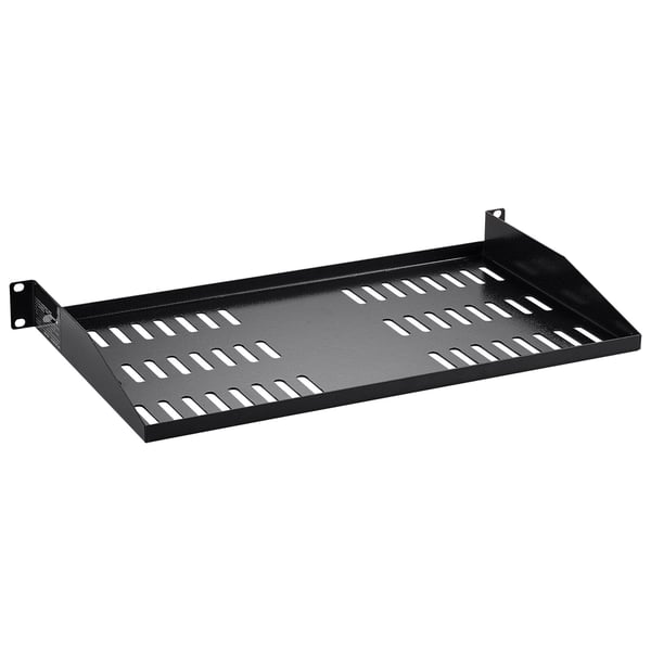 Server Rack Hylde, 48x25x4.3 cm, Sort, Ventileret Stål