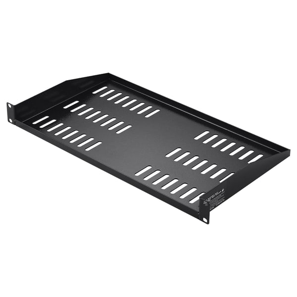 Server Rack Hylde, 48x25x4.3 cm, Sort, Ventileret Stål