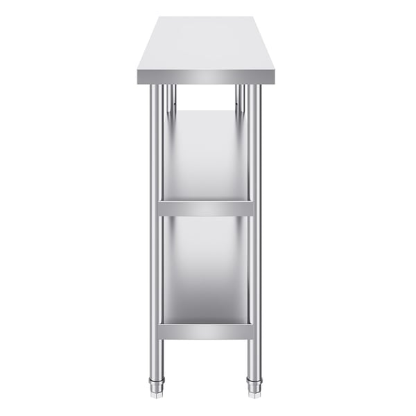 Työpöytä, 35.6x121.9x86.4 cm, ruostumaton teräs Työpöytä, 35.6x121.9x86.4 cm, ruostumaton teräs