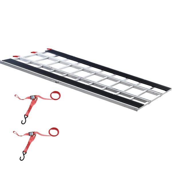 Lastningsramp, Tri-Fold Aluminium, 2160x1375x39 mm, Halkfri, Förvaring