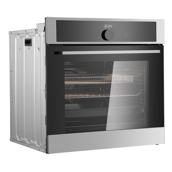 Vægovn, 76L elektrisk indbygget ovn, 59.5x56.7x59.5 cm, rustfrit stål