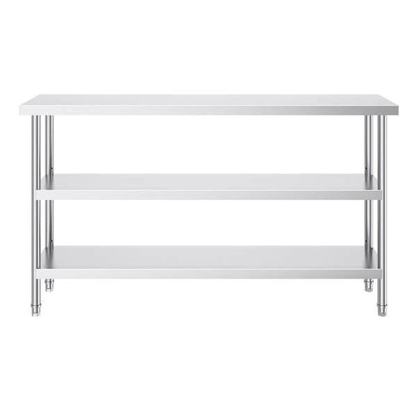 Arbejdsbord, 35,6x152,4x86,4 cm, rustfrit stål