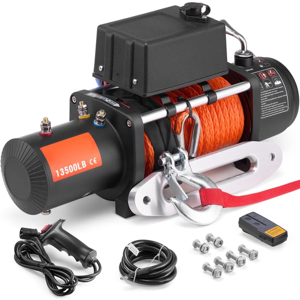Elektrisk spil, 53,7x16x21,8 cm, 6123,5 kg, syntetisk reb, vandtæt, fjernbetjening
