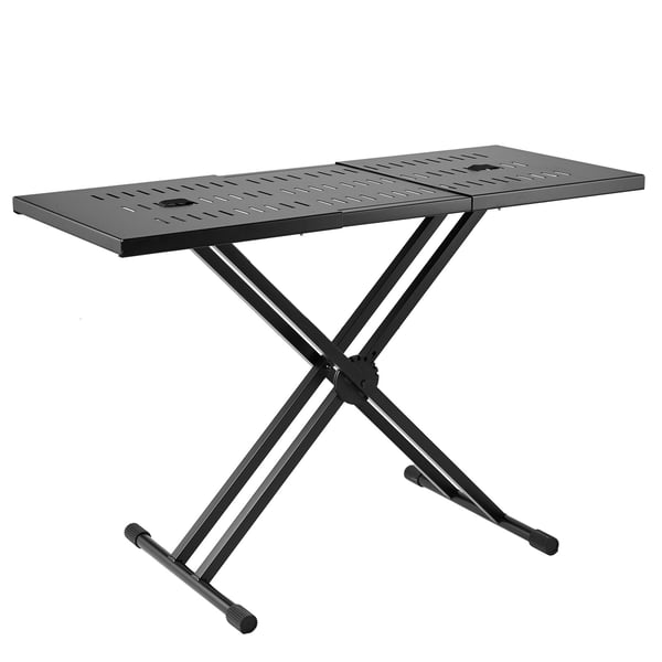 DJ-bordstativ, 82-109,5x46,5 cm, justerbar højde, metal