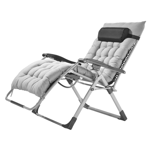 Zero Gravity Stol, 86.5x82.5x111 cm, Grå, Justerbar Liggestol