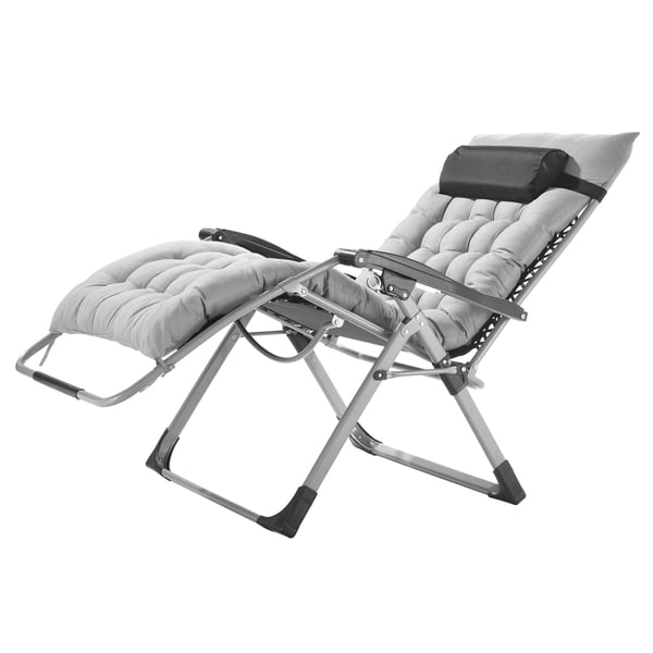 Zero Gravity Stol, 86.5x82.5x111 cm, Grå, Justerbar Liggestol