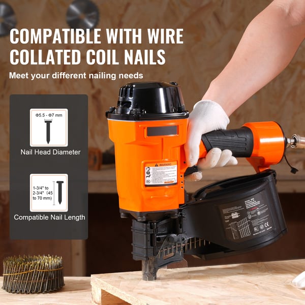 Coil Siding Naulain MCN70, 34x32x13 cm, Paineilmatyökalu