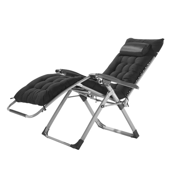 Zero Gravity-stol 86,5x64,5x111 cm svart, Recliner loungestol