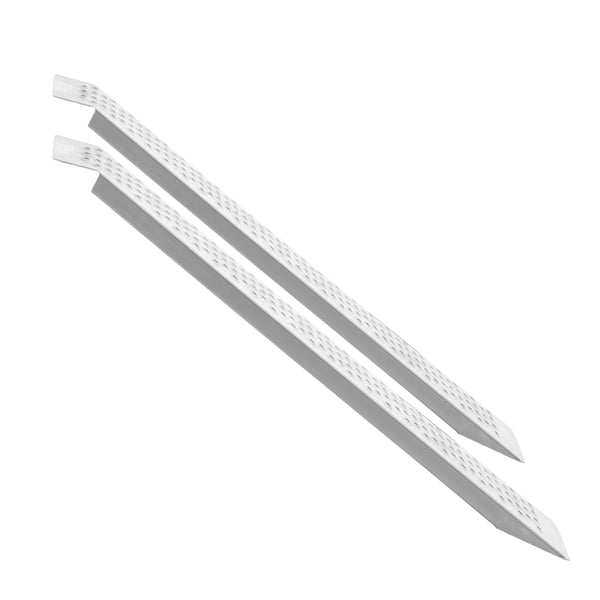 Lastset för påkörningsramp, 1200x215x42 mm, aluminium, halkskydd, portabel förvaring