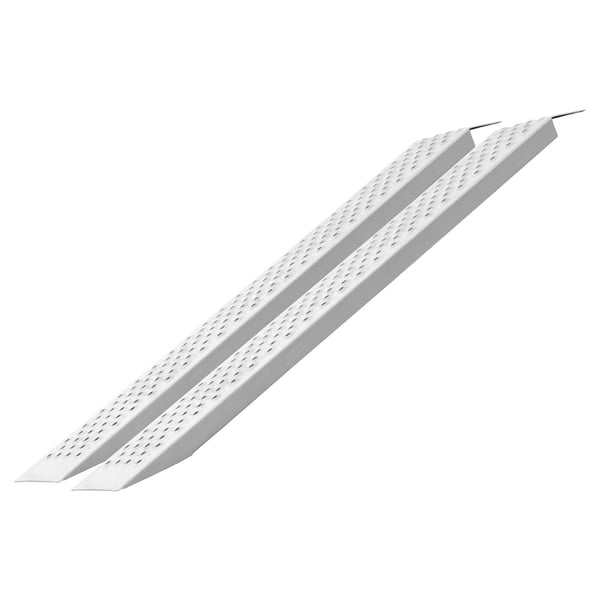 Lastset för påkörningsramp, 1200x215x42 mm, aluminium, halkskydd, portabel förvaring