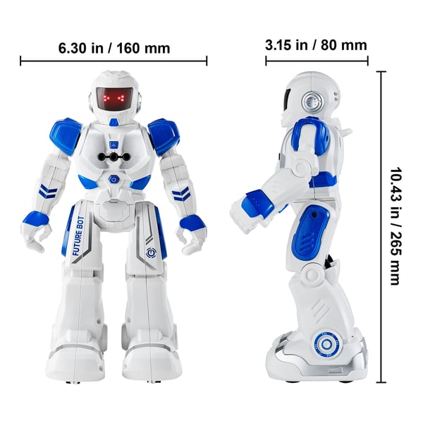 Robotleksak, geststyrning, programmerbar fjärrkontroll, 16x8x26,5 cm
