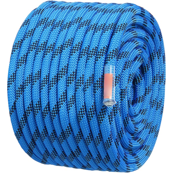 Statisk klätterrep 38.1x1.27 cm blå, polyester