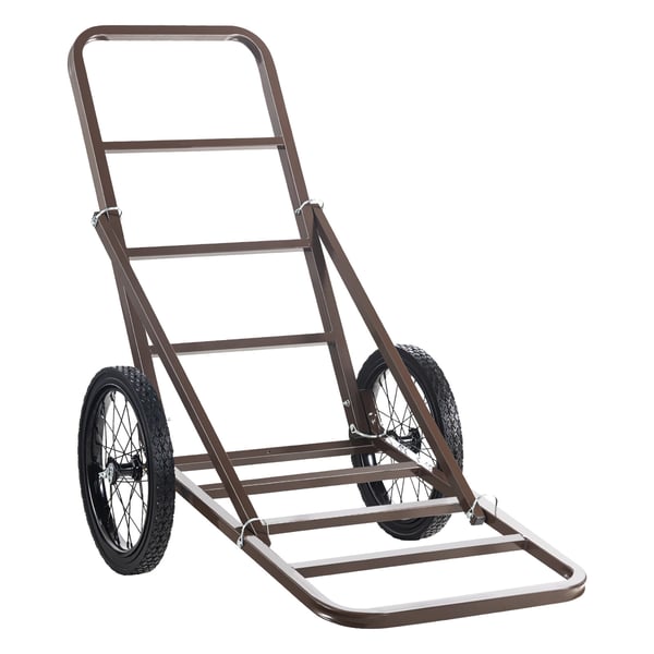 Vagn för jakt, 112x65x105 cm, Fällbar, Stål, Transport