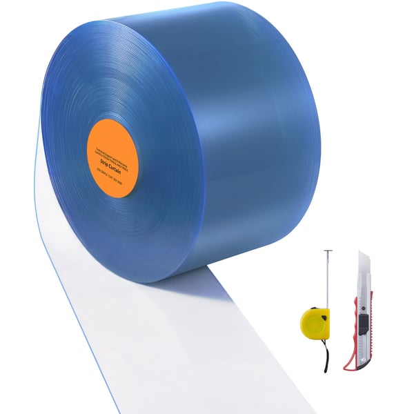 PVC-stripsgardin, 1524x20 cm, Klar, Plastdörrremsa PVC-stripsgardin, 1524x20 cm, Klar, Plastdörrremsa