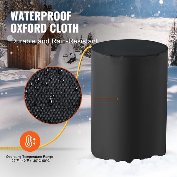 Tynnyrilämmitin 208,2 L 1300W 0-63°C säädettävä, metalli, eristetty