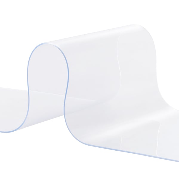 PVC-liuskeverho, 4572x20 cm, kirkas, muovinen oviliuskerulla