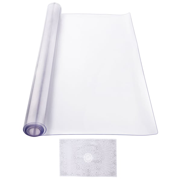 Pöydänsuoja, 61x122 cm, Läpinäkyvä, PVC