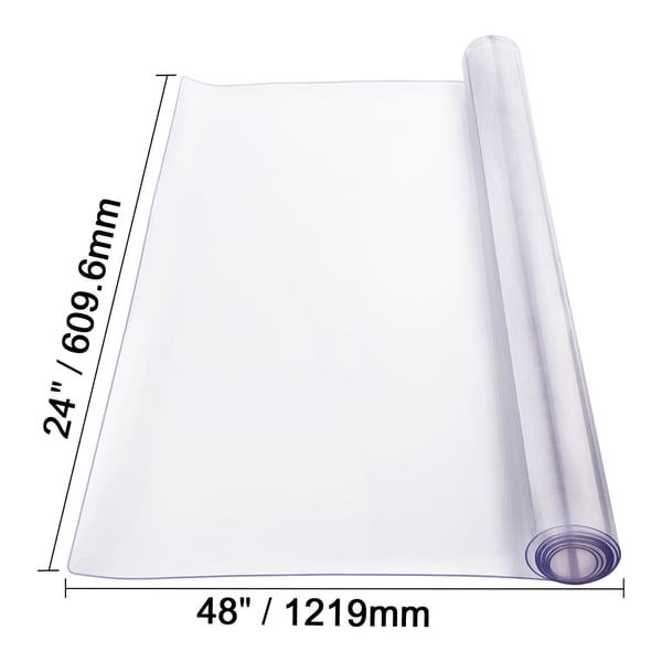 Bordsskydd, 61x122 cm, Transparent, PVC
