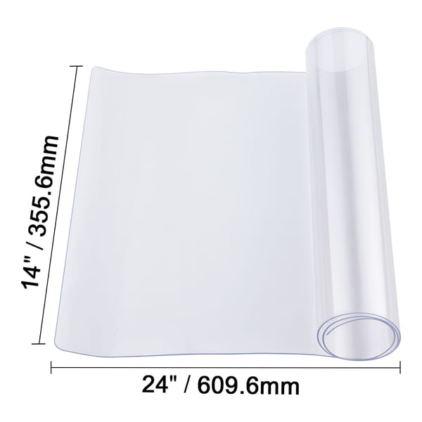 Bordbeskytter, 35,6x61 cm, Transparent, PVC