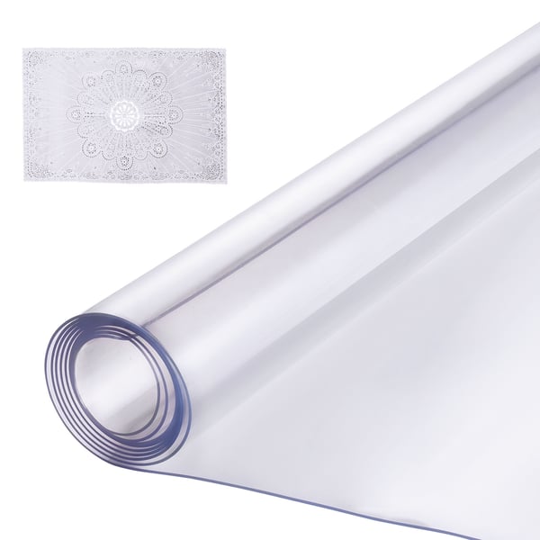 Bordsskydd, 137x137 cm, Transparent, PVC