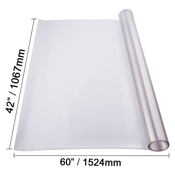Pöydänsuoja, 106,7x152,4 cm, läpinäkyvä, PVC