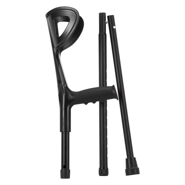 Underarmskryckor, 17,5x12,5x96,2-119,2 cm, Justerbara, Aluminium