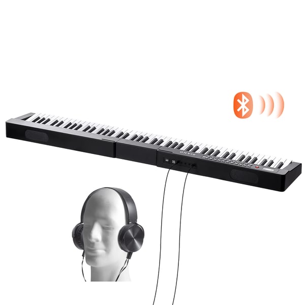 Digitalt klaver, 88-tangenters semi-vægtet keyboard, 128,5x22,5x7,5 cm, bærbar