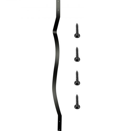 Däckbalustrar, 82x2,5 cm, Svart, Järn