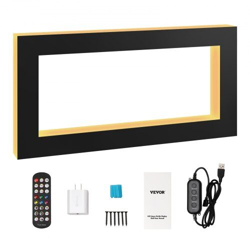 LED spiritusflaske displayhylde, 1210x600x114 mm, flerfarvet, akryl