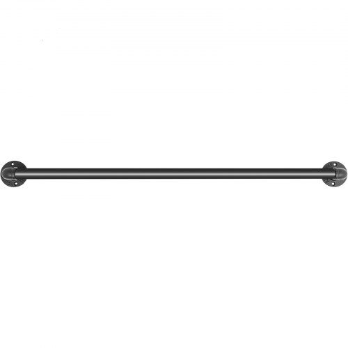 Trappegelænder, 61 cm, Sort, Kulstofstål