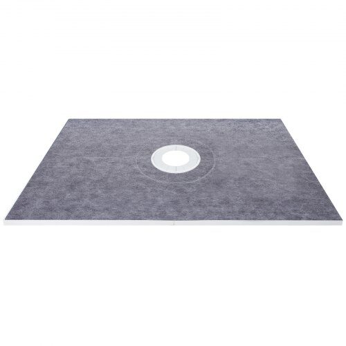 Vattentät duschkit, duschbricka 121,9x182,9 cm, grå, ABS-material
