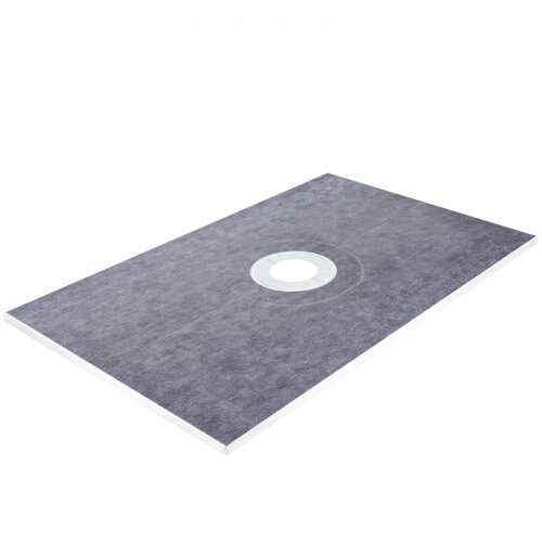 Vattentät duschkit, duschbricka 121,9x182,9 cm, grå, ABS-material