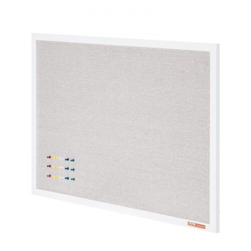 Opslagstavle, 90x60x3,3 cm, Hvid, Linnedoverflade