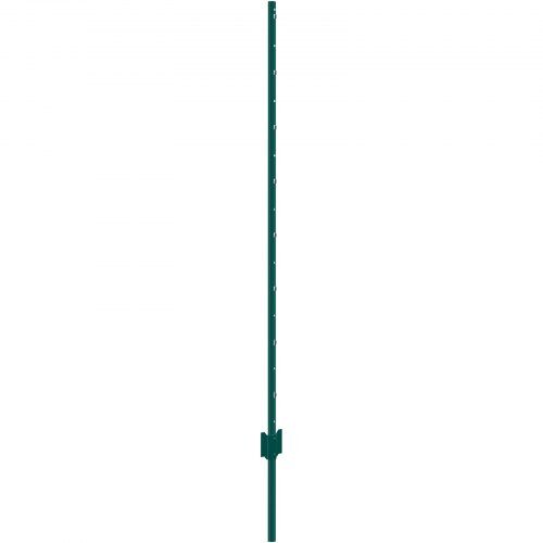 Hegnspæl, 10-pak U-profil kraftig stål, 86.5x15x152.4 cm, grøn