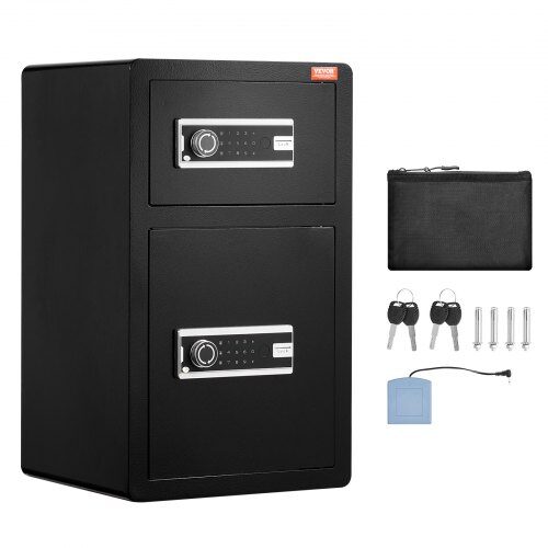 Pengeskab, 4.5 cu.ft, 70x42x38 cm, Sort, Stål