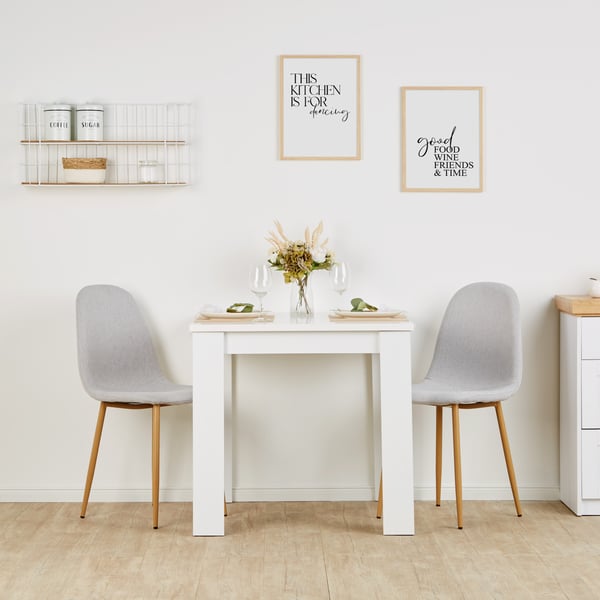 Spisestol Sæt, Home, 44x88x45,5 cm, Grå