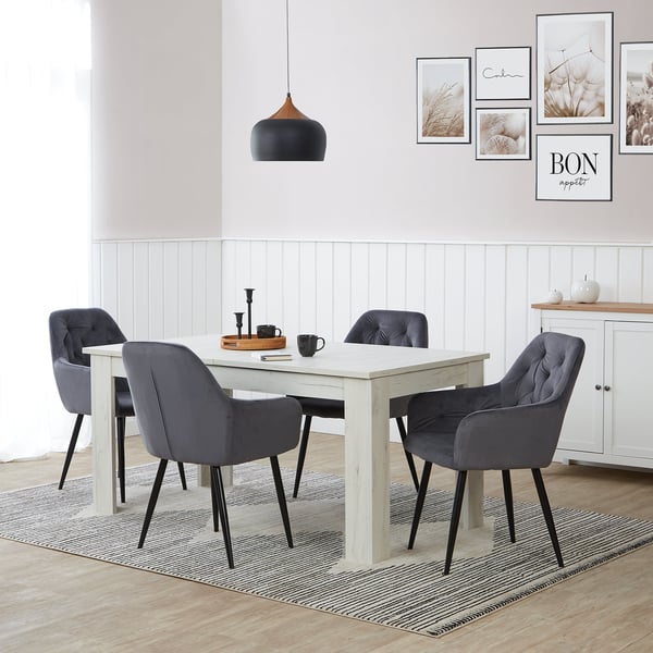 Spisestol Sæt, Home, 59x89x62,5 cm, Grå