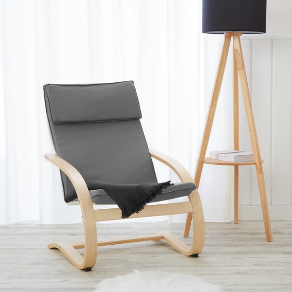 Lænestol med reclinerfunktion, Home, 66.5x93x61.5 cm, Grå