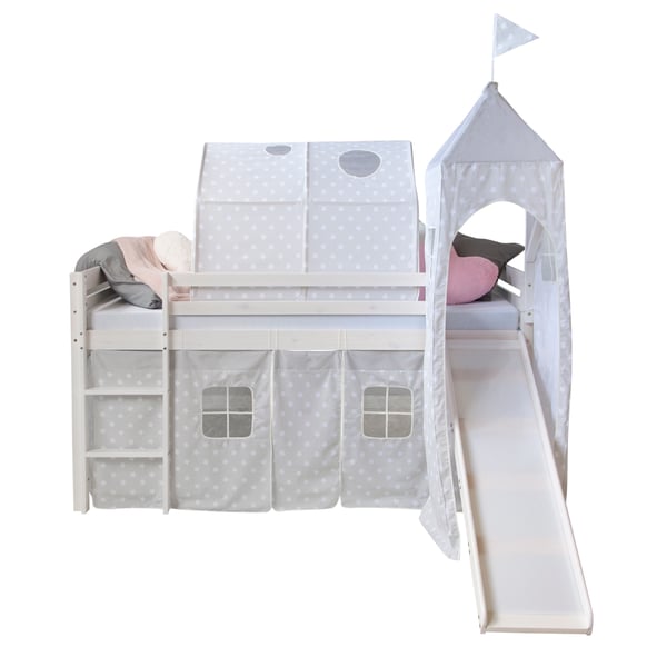 Børneseng med hems, Home, 207,5x219,5x228 cm, Hvid