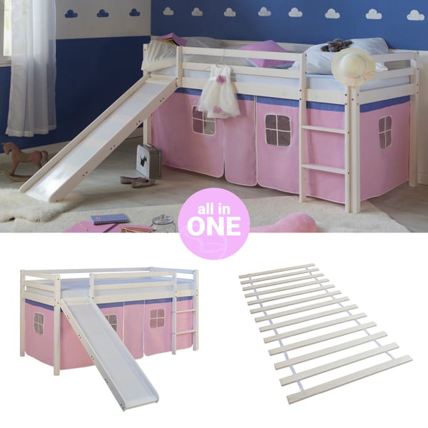 Køjeseng, Home, 207,5x110x219,5 cm, Pink